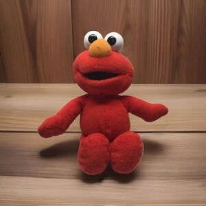 Sesame Street Elmo Plush Stuffed Animal 10" Red Toy Figure Vintage Fisher-Price